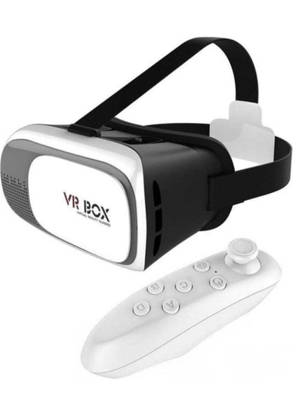 Vr Box Vr 3D S Gerçeklik Gözlüğü Kumandalı Ergonomik Vr-01 Siyah