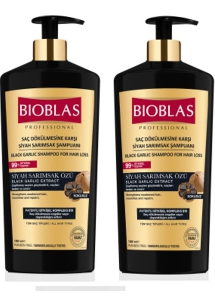 Professional Şampuan 1000 ml Siyah Sarımsak x 2