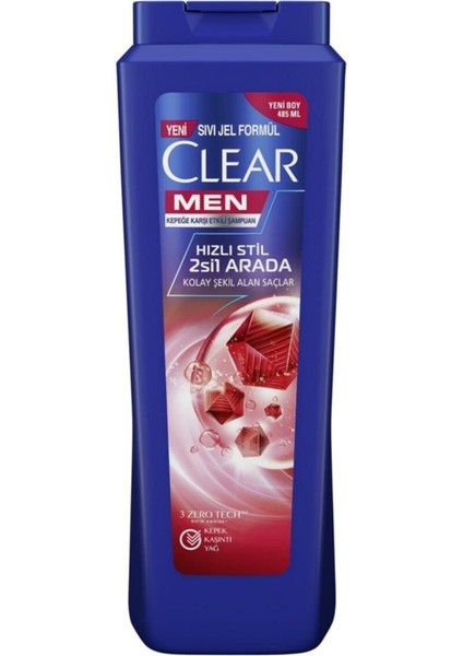 Kepeğe Karşı Etkili Şampuan Hızlı Stil 2'si 1 Arada Kepeğe Karşı Etkili 485 ml x 2 Adet fırsatları