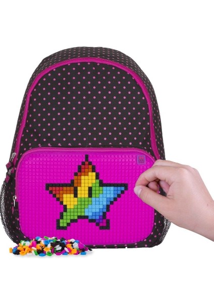 Pixie Crew Sırt Çantası Pxb-02 - Siyah - Fuşya