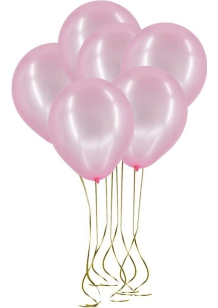 Metalik Pembe Balon 25 'li