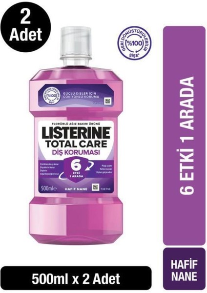 Total Care Ağız Bakım Suyu 500 ml x 2