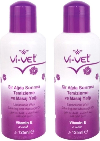 Vi Vet Vivet 2 Adet Vivet Sir Ağda Sonrası Temizleme ve Masaj Yağı 125 ml