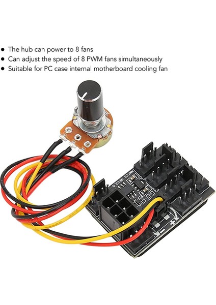 8 Port Fan Kontrol 8 Li Fan Çoğaltıcı 8 Li Fan Kontrol 4pin Fan Kontrol 3 Pin Fan Kontrol 3 Pin 4 Pin Fan Çoğaltıcı