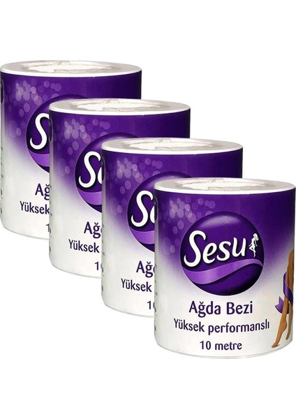 Yüksek Performanslı Ağda Bezi 10 Metrex4 Adet Sesu