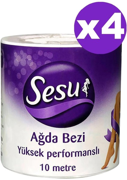 Yüksek Performanslı Ağda Bezi 10 Metrex4 Adet Sesu