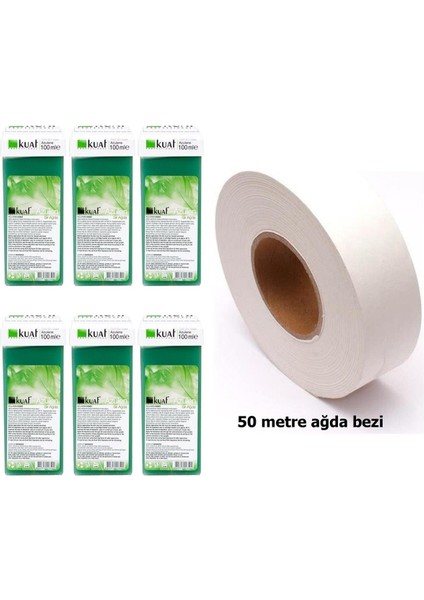 Kartuş Azulen Ağda 100 gr 6 Adet + 50 Metre Ağda Bezi