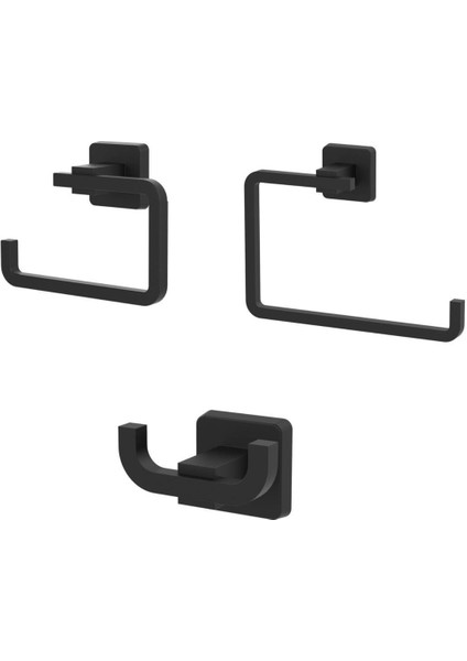 Nero Black Mat Siyah Banyo Aksesuar Seti VA-320