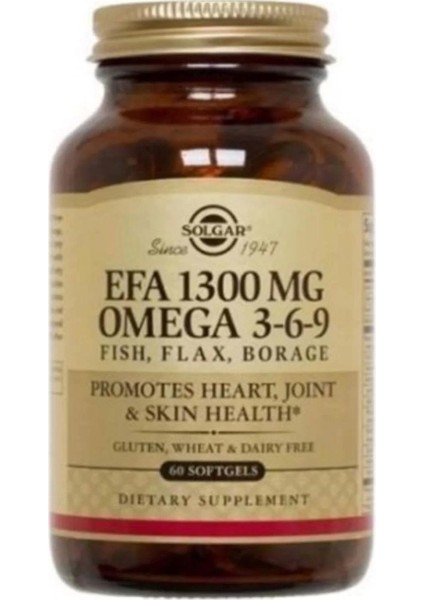 Omega 3-6-9 Efa Takviye 1300 Mg 60 Kapsül