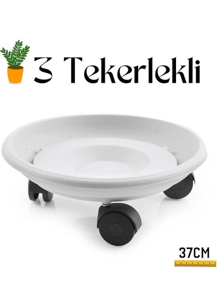 Homecare 37 cm Tekerlekli Saksı Altlığı 715718