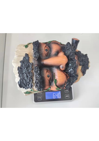 YY Store Bahçe Ağacı Dekorasyon Puro Boru Yaşlı Adam Kabuğu Reçine El Sanatları Ev Duvar Dekorasyonu (Yurt Dışından) indirimleri