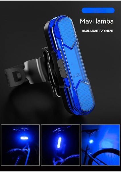 YY Store Bisiklet Arka Lambaları 360 Derece Döner USB Şarj Bisiklet Lambası Dağ Bisiklet Lambası Ikaz Lambası Sürüş Ekipmanları (Yurt Dışından) fiyatları