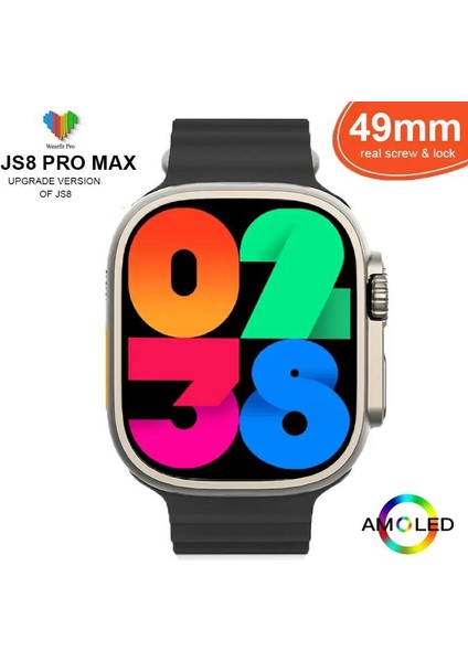 Js8 Pro Max Serisi Amoled Ekranlı Akıllı Saat