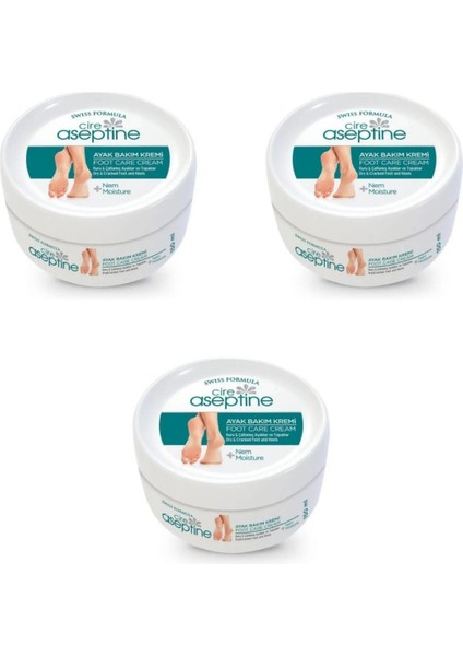 Cire Aseptine Cire Aceptine 3 x Ayak Bakım Kremi 150 ml