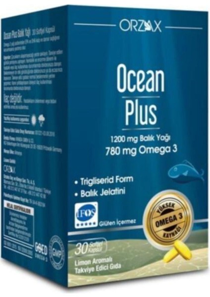 Ocean Ocean Plus 30 Kapsül Balık Yağ