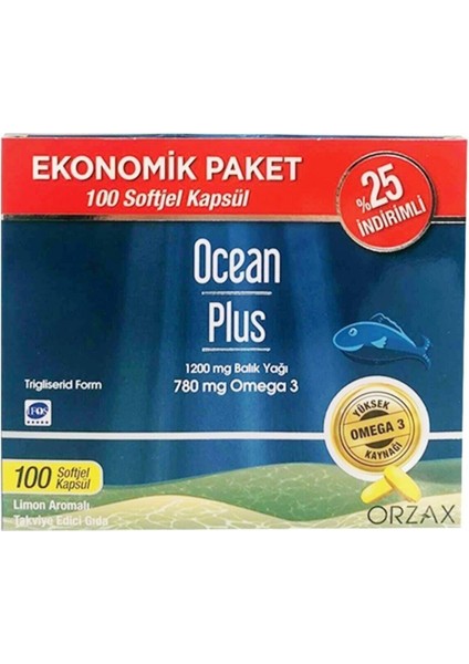 Ocean Plus 1200 Mg 100 Softjel -