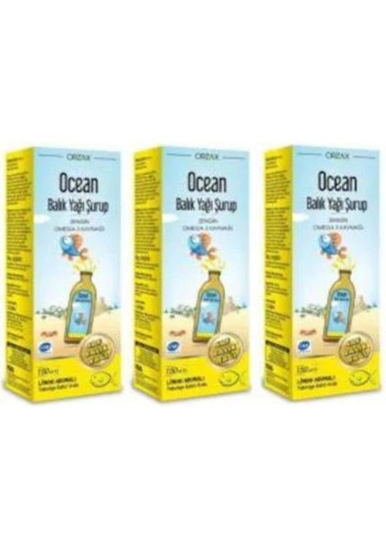 Ocean Balık Yağı Limon 3 Adet Kampanyalı