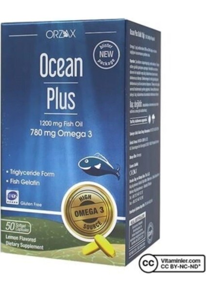 Ocean 500MG 60 Kapsül Limon Aromalı Saf Balık Yağı fırsatları