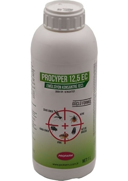Procyper 12,5 Ec 1lt Etkili Pire Kene Altlık Böceğ