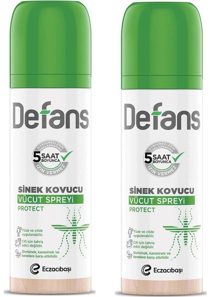 Protect Sinek Kovucu Vücut Spreyi 100 ml 2 Adet