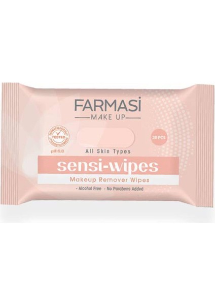 Sensi Wipes Makyaj Temizleme Mendili 20'li