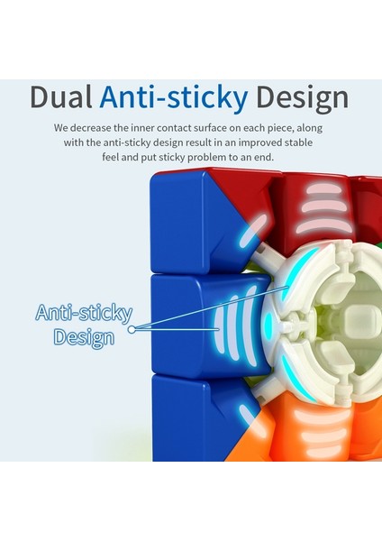 Moyu RS3M 2020 Manyetik Hız Üç Katmanlar Küp Bulmaca Oyuncak (Yurt Dışından)