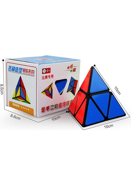 Ikinci Sipariş Üçgen Tetrahedron Rubik Küp Çocuk Oyuncak (Yurt Dışından)