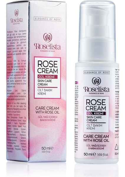 Gül Özlü Bakım Kremi 50 ml