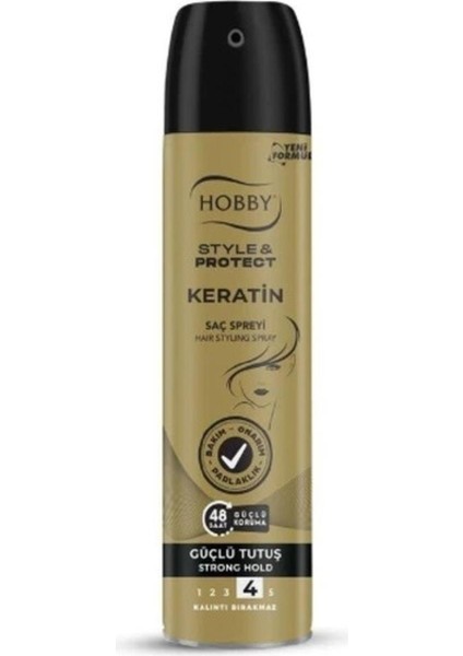 Saç Spreyi Keratin Güçlü Tutuş 250ml