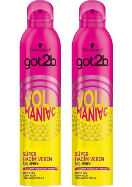 Volumaniac Saç Spreyi 300 Ml X2