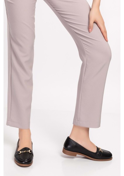 Hakiki Deri Kadın Günlük Loafer VDT.851 - Siyah - 40 fırsatları