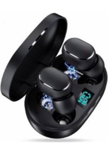 Çift Mikrofonlu Kablosuz Bluetooth Kulaklık E6S Kulakiçi Yeni Nesil Dots Extra Bass E6S
