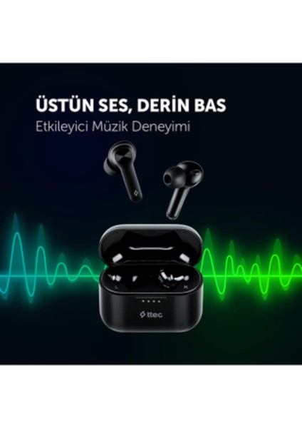 Yeni Airbeat Play Gerçek Kablosuz Tws Bluetooth Kulaklık Siyah