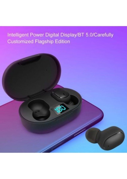 True E6S Wireless Headset Şarj Göstergeli Kulaklık E6S True
