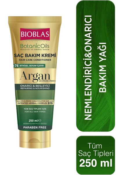 Botanics Oil Argan Yağlı Saç Bakım Kremi 250ml