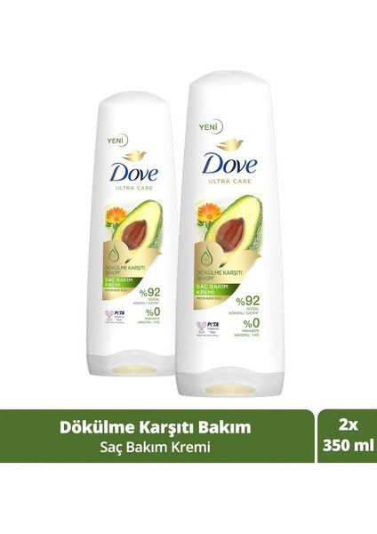 Ultra Care Saç Bakım Kremi Bakım Avokado Özü 350 Ml X2 Adet