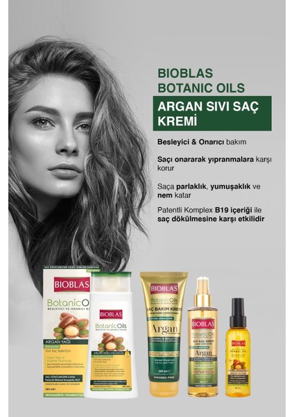 Bıoblas Botanıc Oıls Argan Yağlı Sprey Sıvı Saç Kremi 200 Ml