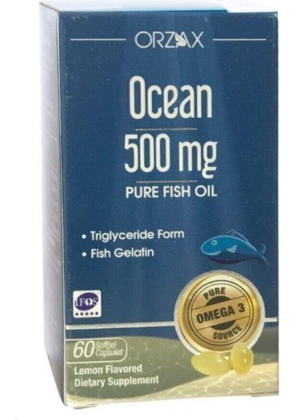 Ocean Omega 3 Balık Yağı 500 Mg (60 Kapsül)