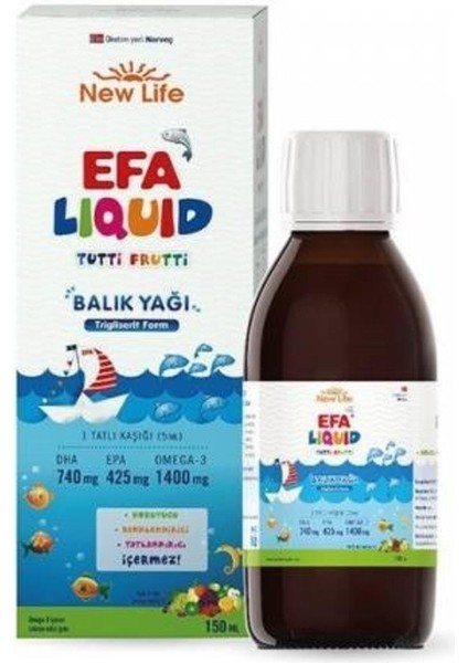 Acessories Efa Liquid Tutti Frutti Balık Yağı Şurubu 150 ml fiyatları
