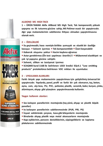 High Tack Beyaz Korniş Slikonu 004 fiyatları