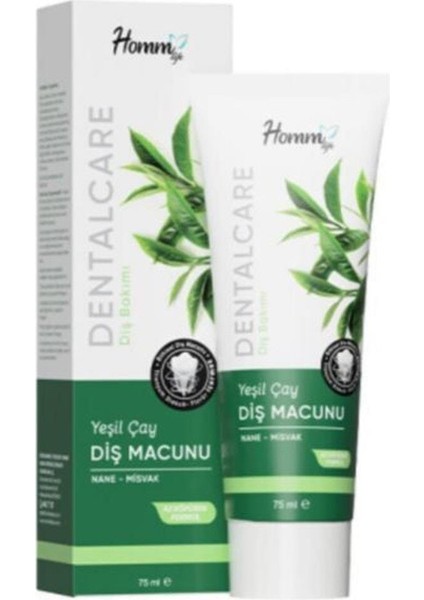 Hom Bitkisel Homm Lıfe Yeşil Çay Diş Macunu 75 ml