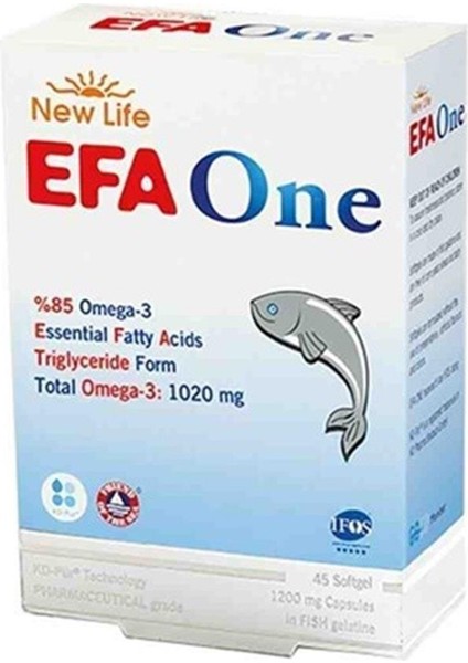 Efa One 85 Omega 3 45 Kapsül Balık Yağı