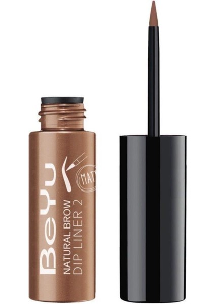 Natural Brow Dip Liner Mat Kaş Boyası 02 Sarı