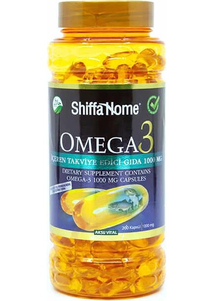 Shiffa Home Omega-3 Balık Yağı Epa Dha 1000 Mg 200 Softjel Aksuvital