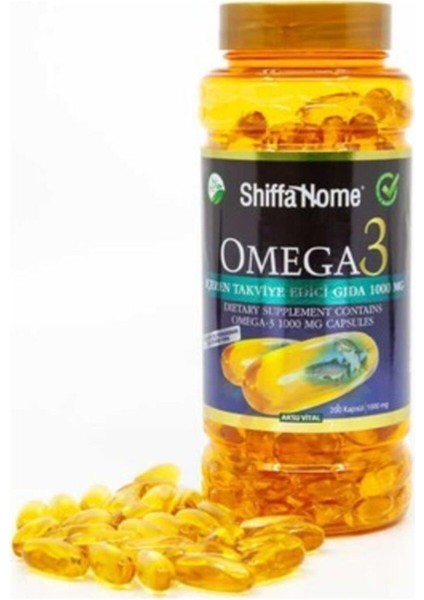 Shiffa Home Omega-3 Balık Yağı 200 Kapsül