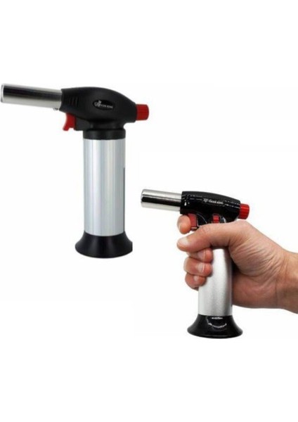 HIRDAVATÇIM06 BS-600 Bütan Gaz Torch Pürmüz Yüksek Alevli Çakmak Pürmüs Torch Kafalı Büyük Boy