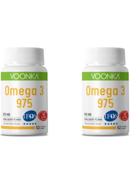 Omega-3 975 Mg 52 Kapsül 2 Kutu