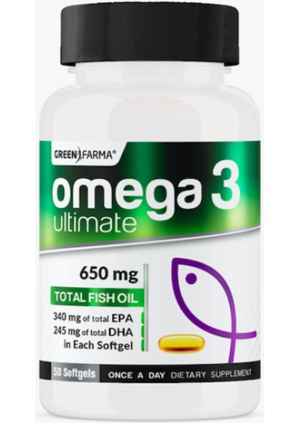 Greenfarma Green Farma Omega 3 Ultimate 50 Softgel