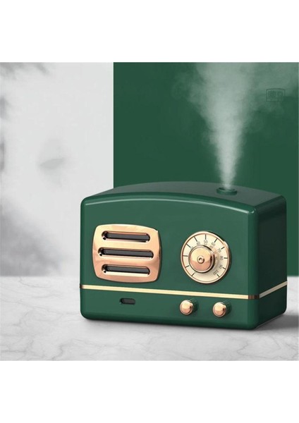 200ml Radyo Görünümlü Mini Hava Nemlendirici Buhar Makinesi Ve Aroma Difüzörü Retro Humidifier