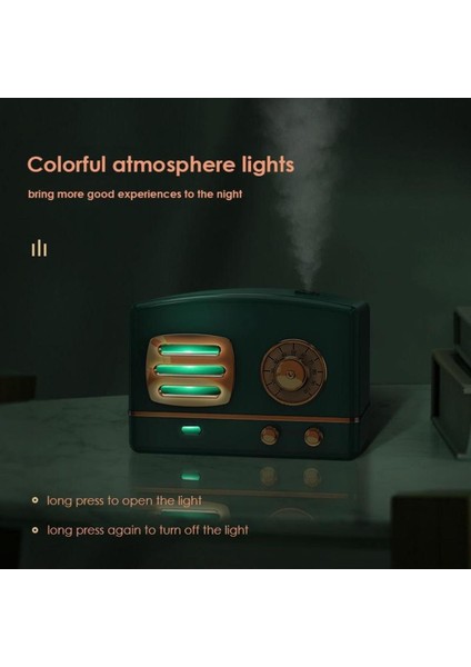 200ml Radyo Görünümlü Mini Hava Nemlendirici Buhar Makinesi Ve Aroma Difüzörü Retro Humidifier modelleri